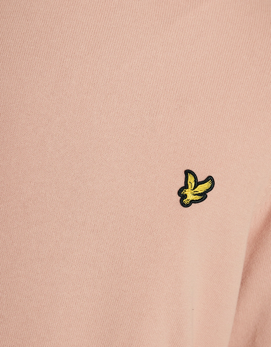 Lyle & Scott Cotton Crew Neck Mens Jumper - Y120 Pink Grapefruit