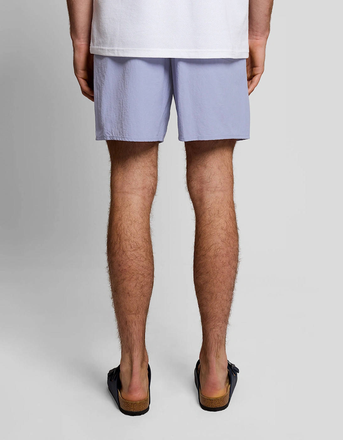 Lyle & Scott Plain Mens Swim Shorts - Y128 Bubble Blue