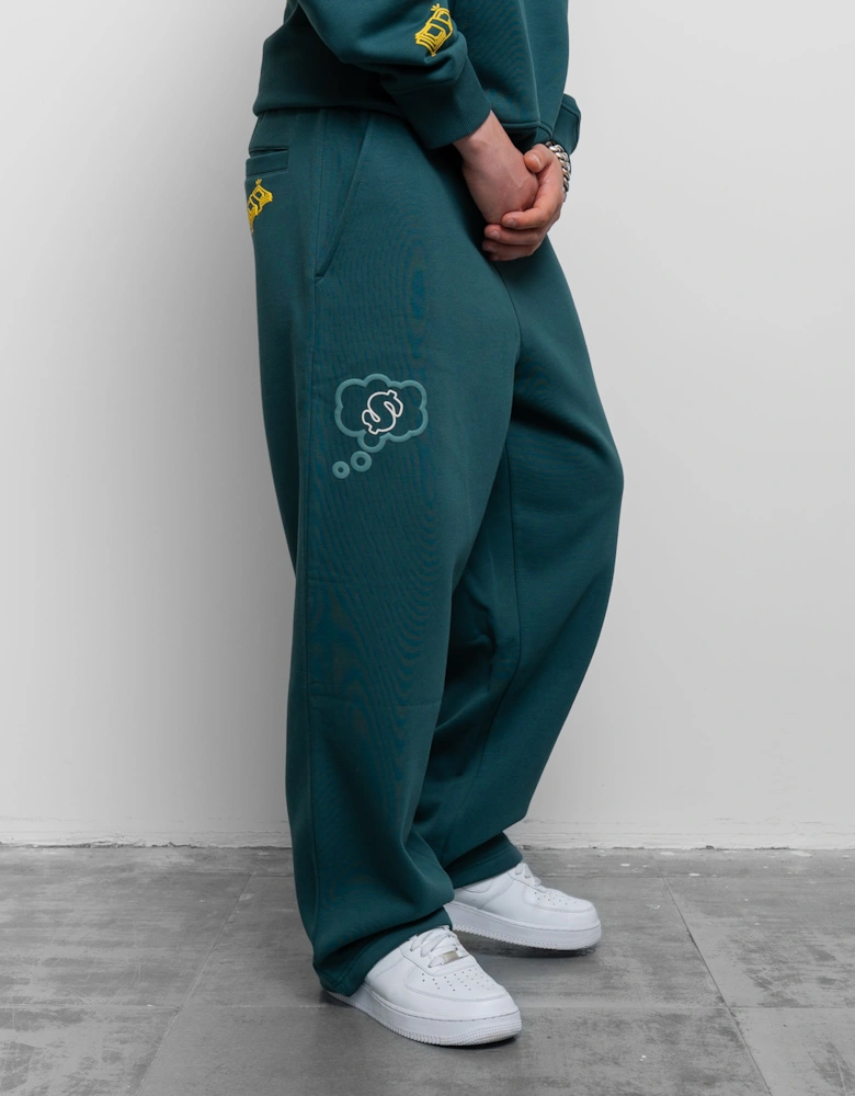 Fresh Couture Rise Jogger - Eden Green