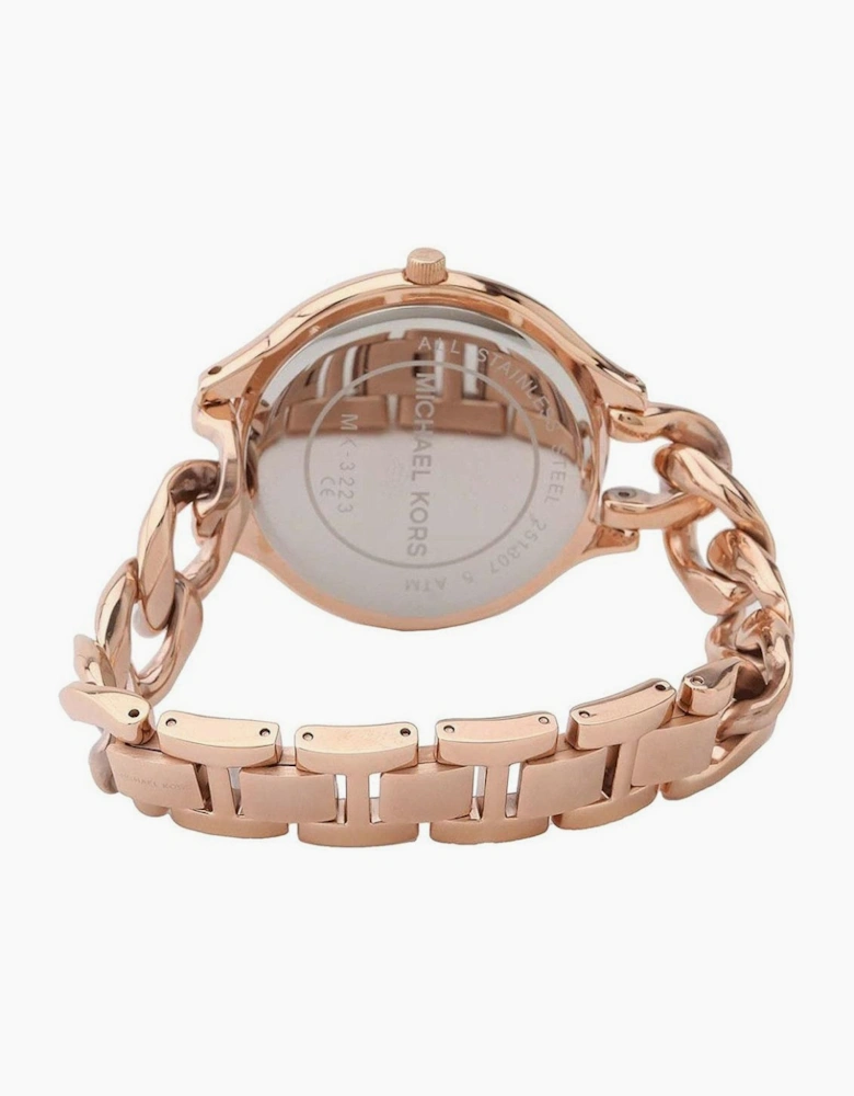 Michael Kors MK3223 Slim Runway Twist Rose Dial Women's Watch