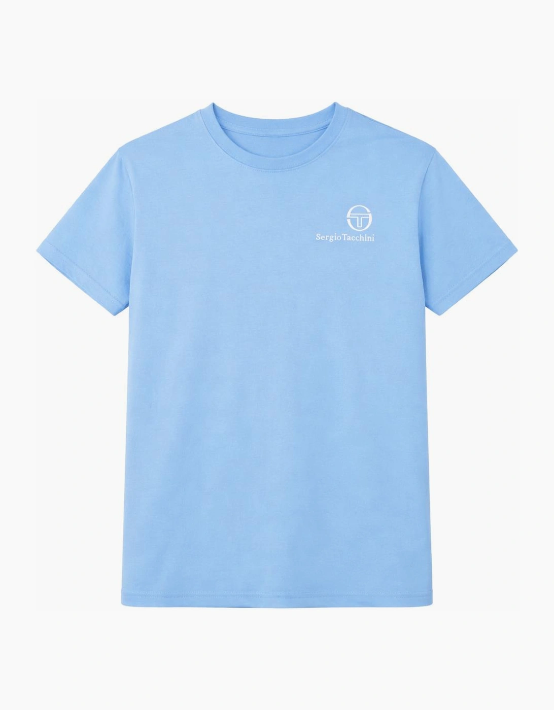 Sergio Tacchini Men's Blue Felton T-Shirt Baltic Sea  42 Xl