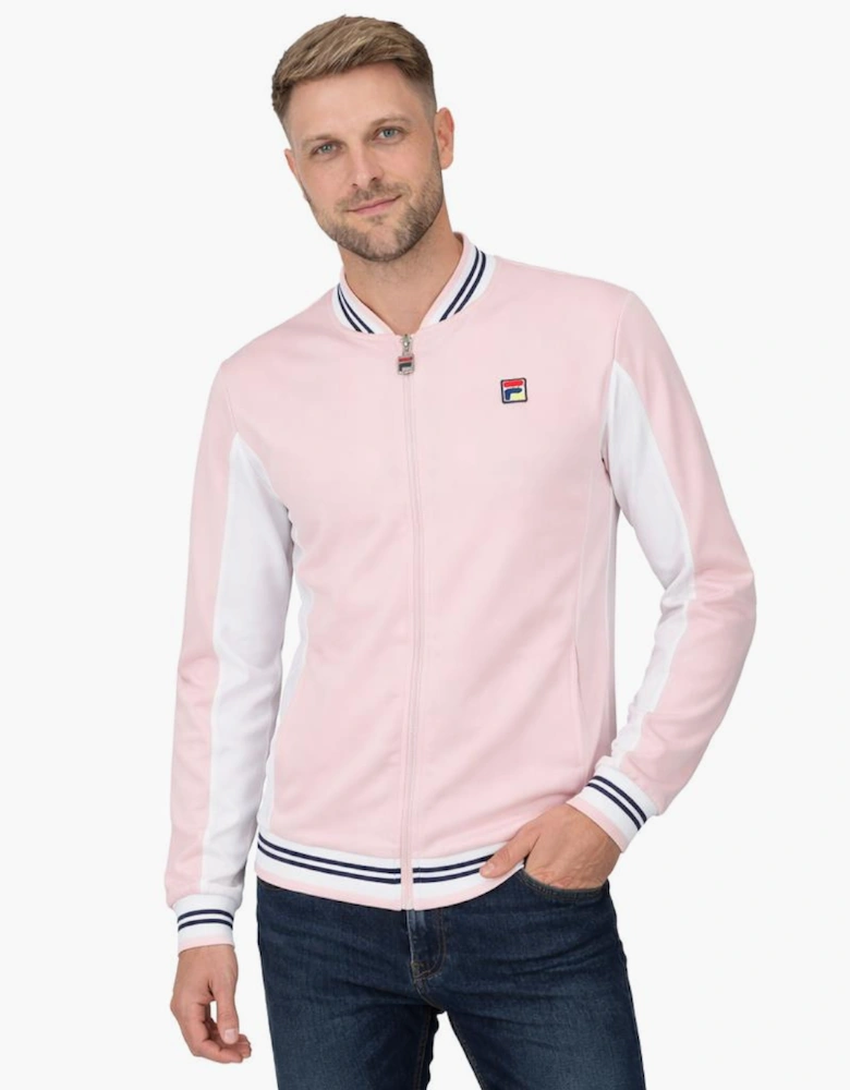 Fila Settanta Baseball Track Top Jacket Pale Lilac/White/Fila Navy