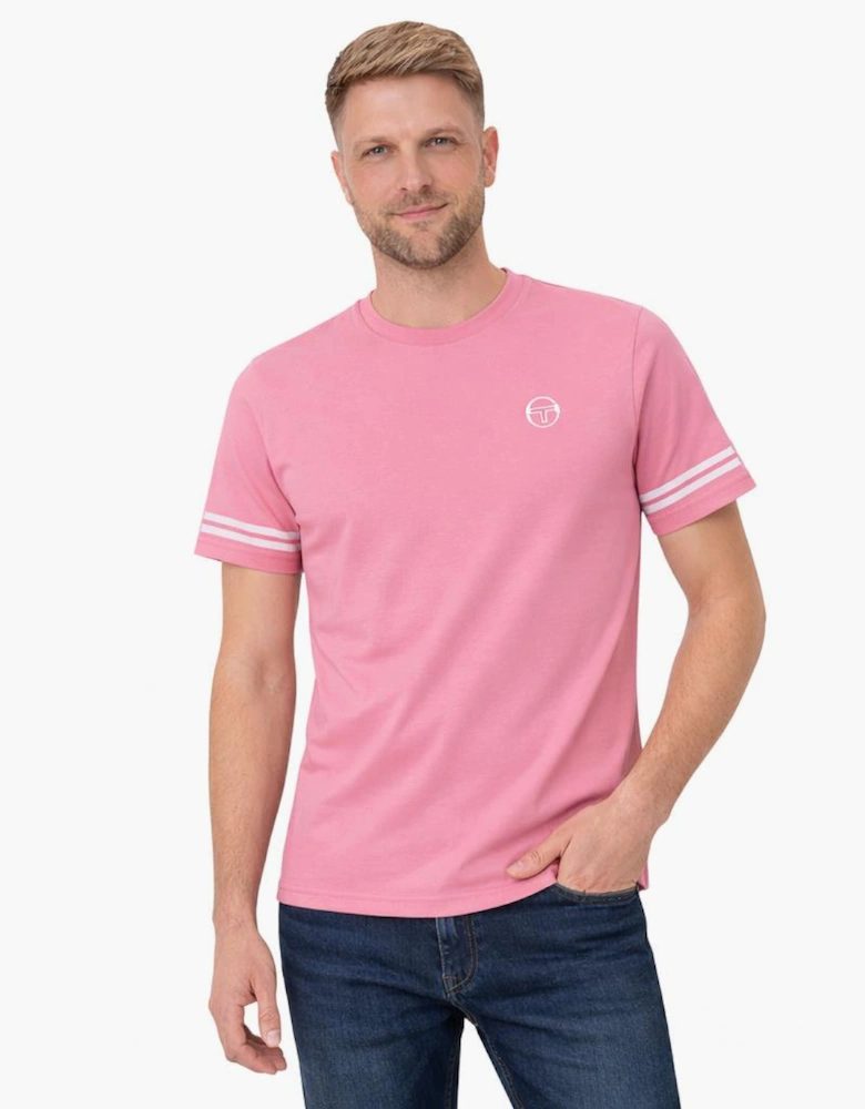 Sergio Tacchini Grello T-Shirt Geranium Pink/White