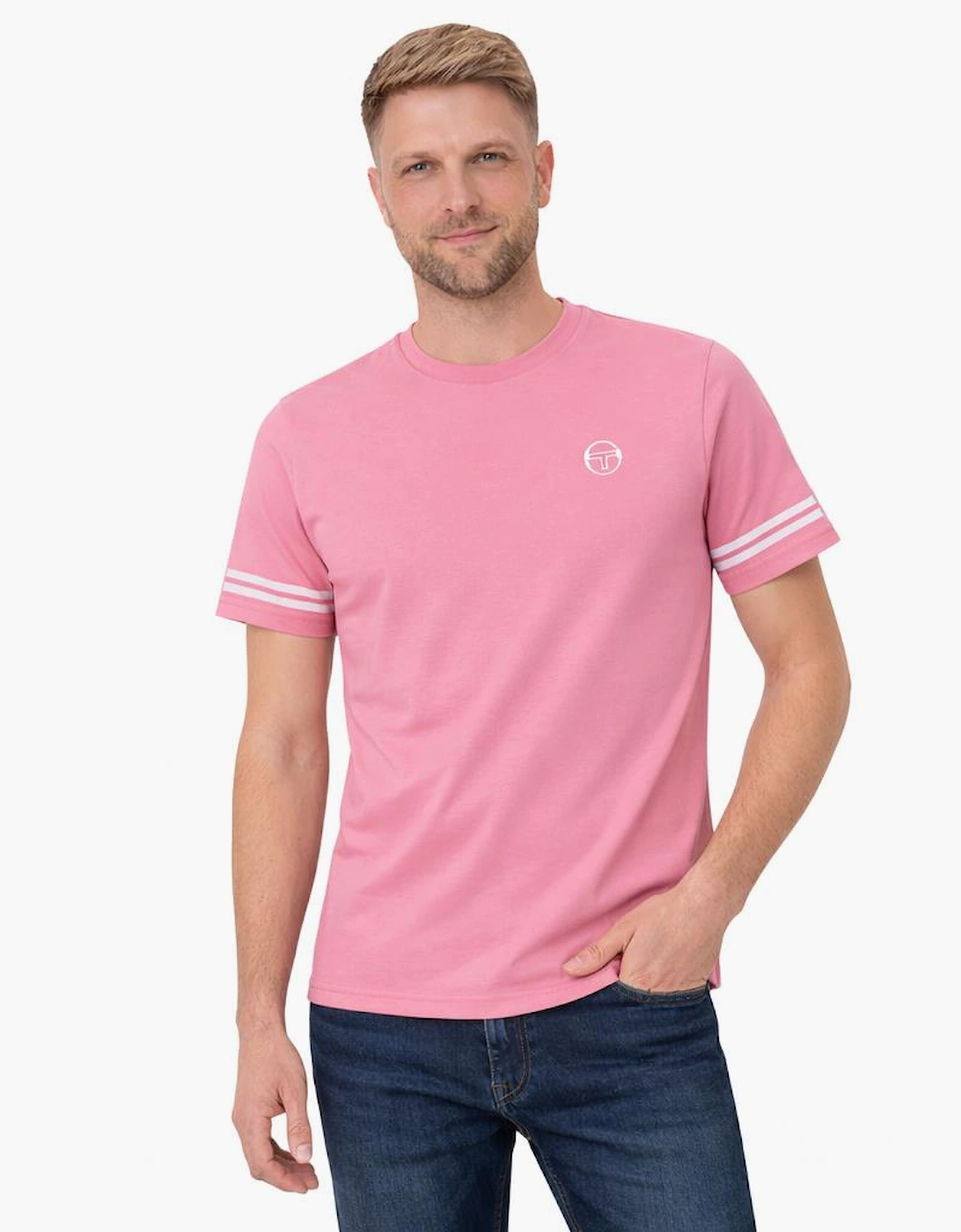 Sergio Tacchini Grello T-Shirt Geranium Pink/White