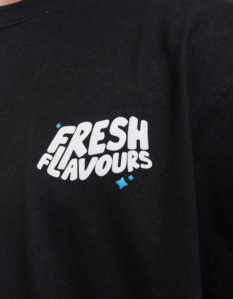 Fresh Couture Fresh Flavours T-Shirt - Black/Blue