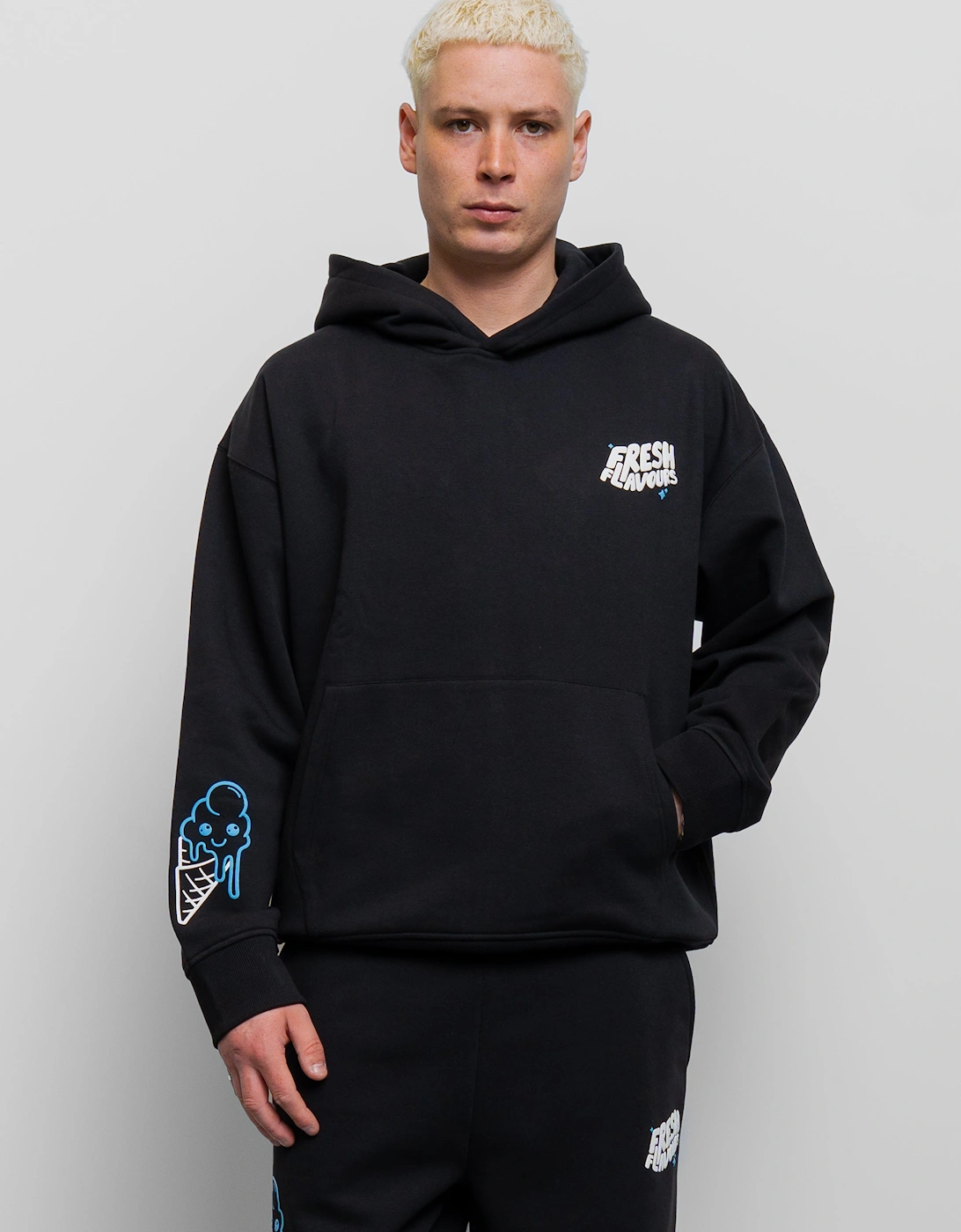Fresh Couture Fresh Flavours Hoodie - Black/Blue