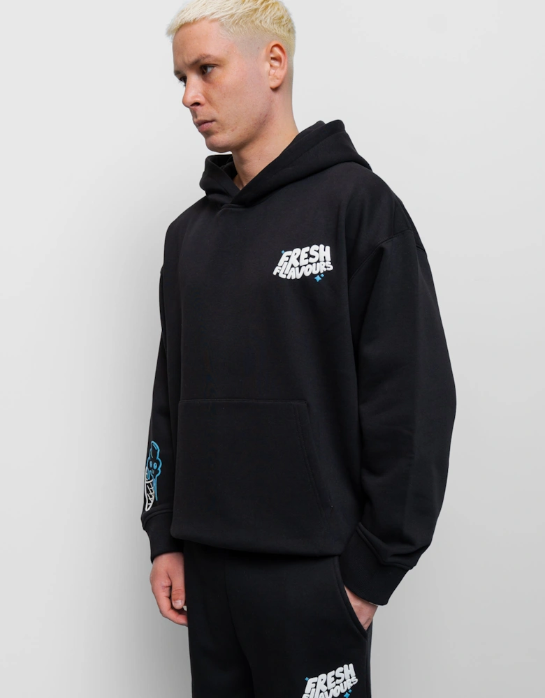 Fresh Couture Fresh Flavours Hoodie - Black/Blue