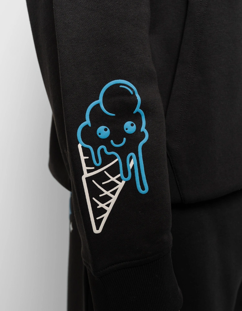 Fresh Couture Fresh Flavours Hoodie - Black/Blue