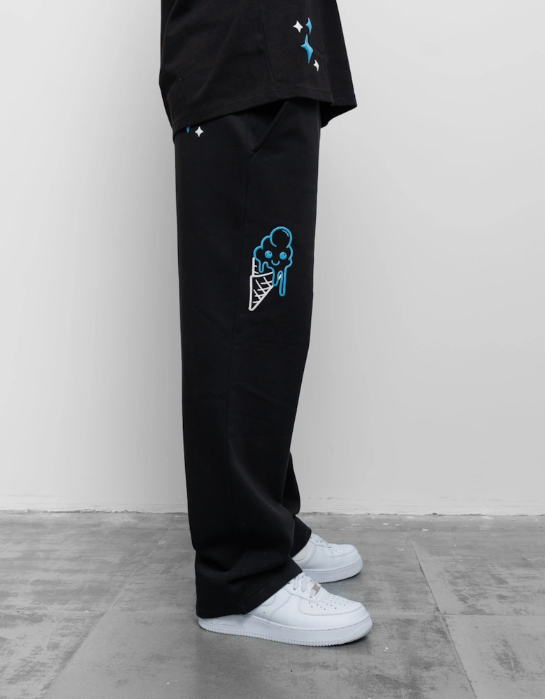 Fresh Couture Fresh Flavours Joggers - Black/Blue