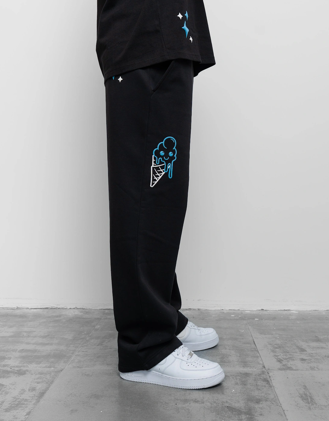 Fresh Couture Fresh Flavours Joggers - Black/Blue