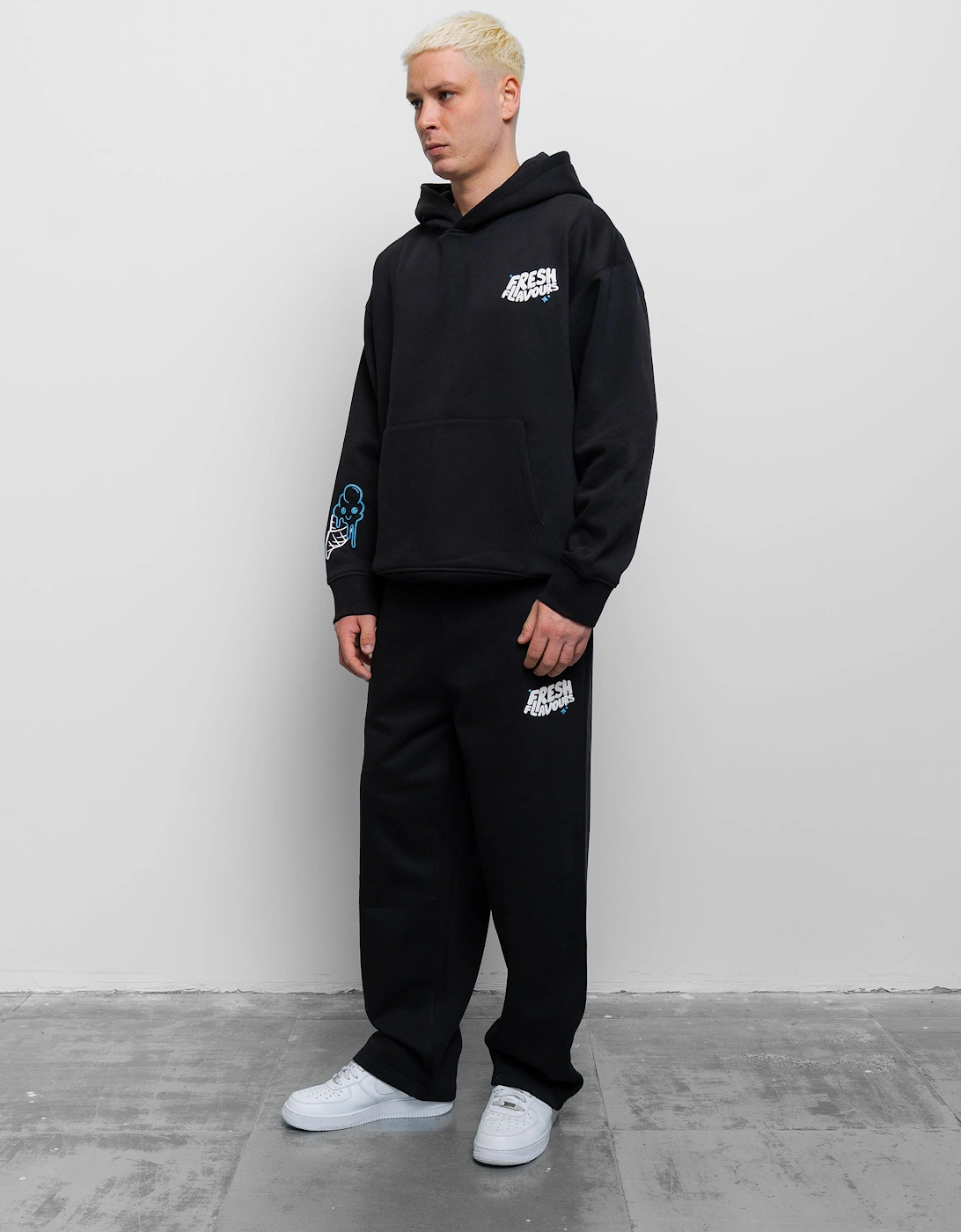 Fresh Couture Fresh Flavours Joggers - Black/Blue