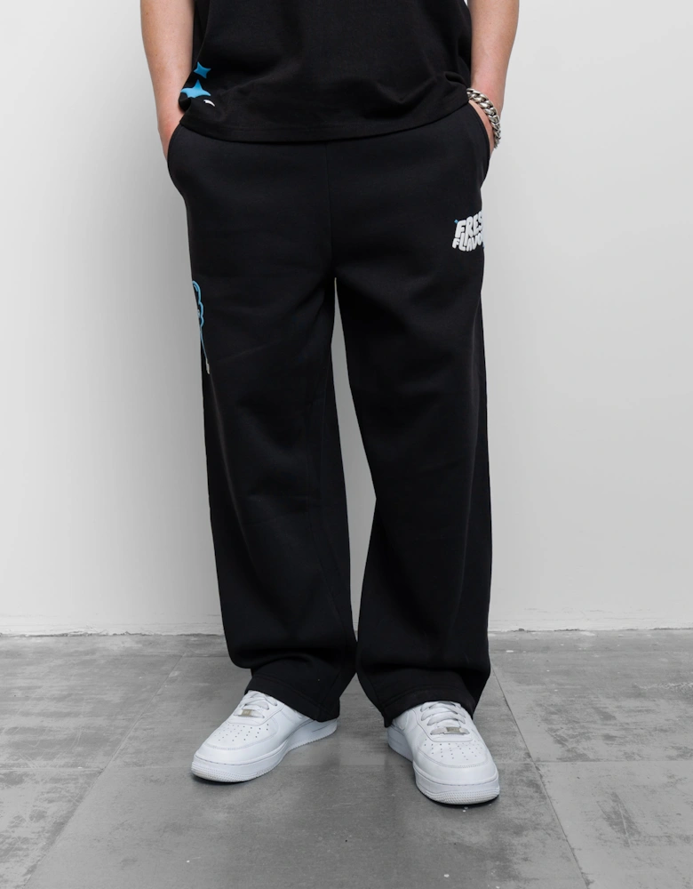 Fresh Couture Fresh Flavours Joggers - Black/Blue