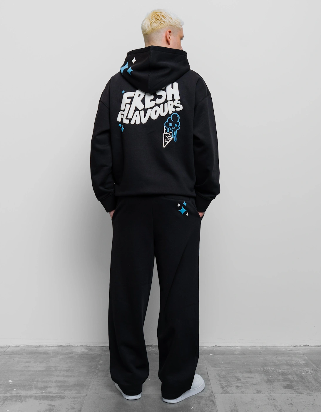 Fresh Couture Fresh Flavours Joggers - Black/Blue