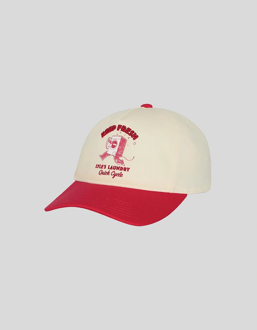 Lyle And Scott Men's Red Graphic Print Cap - Size 1Sz