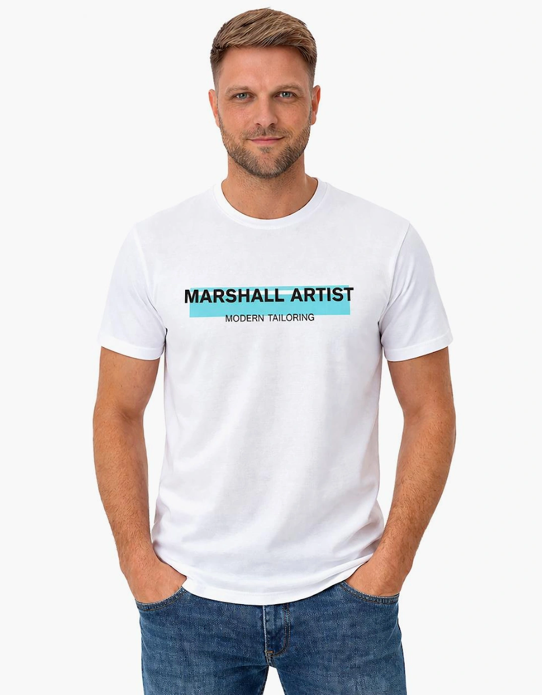 Marshall Artist Seafield Logo T-Shirt White
