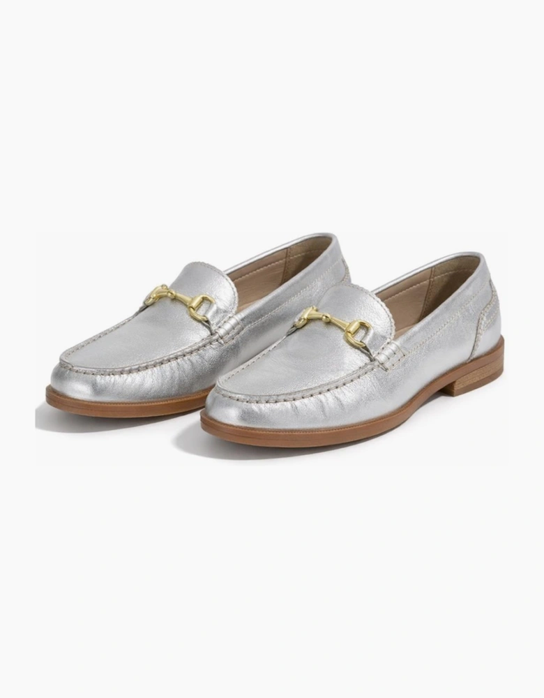 Cipriata NICOLOSA Womens Loafer Shoes Silver