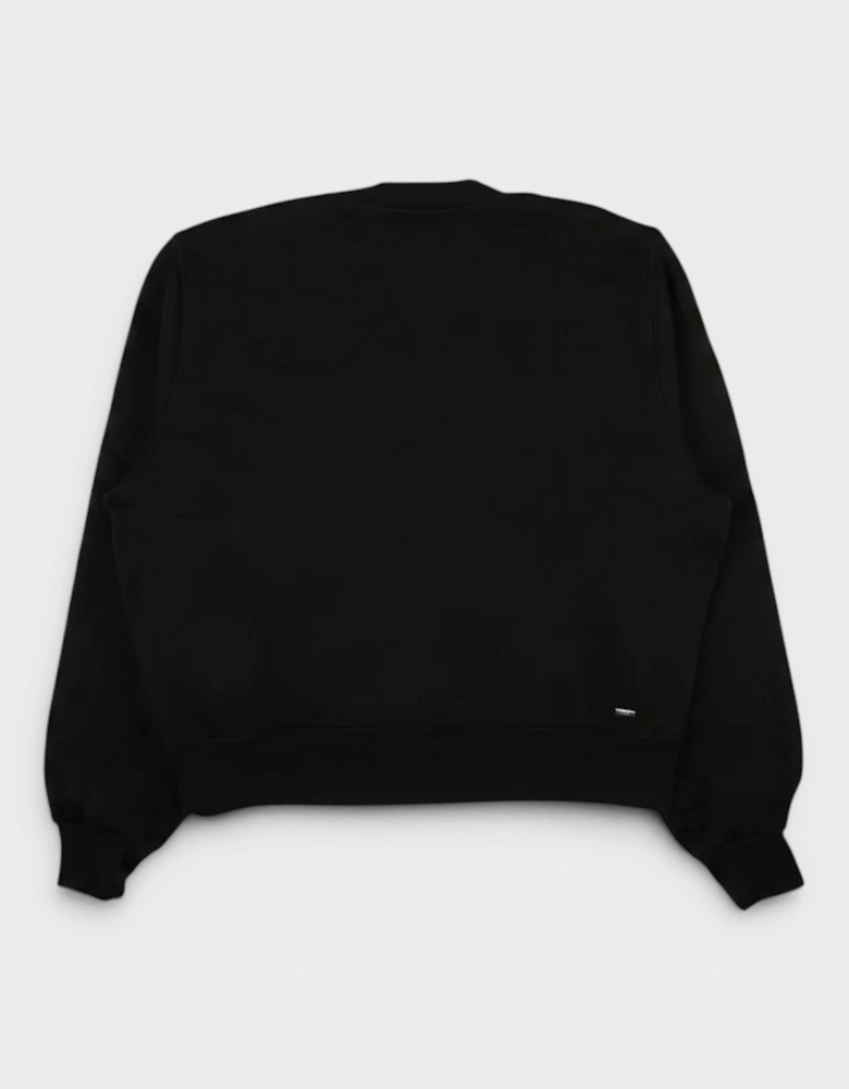 Pelican Watercolour Crewneck Sweatshirt Black