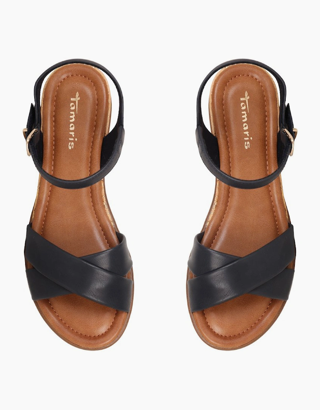 Carnation Womens Low Wedge Sandals