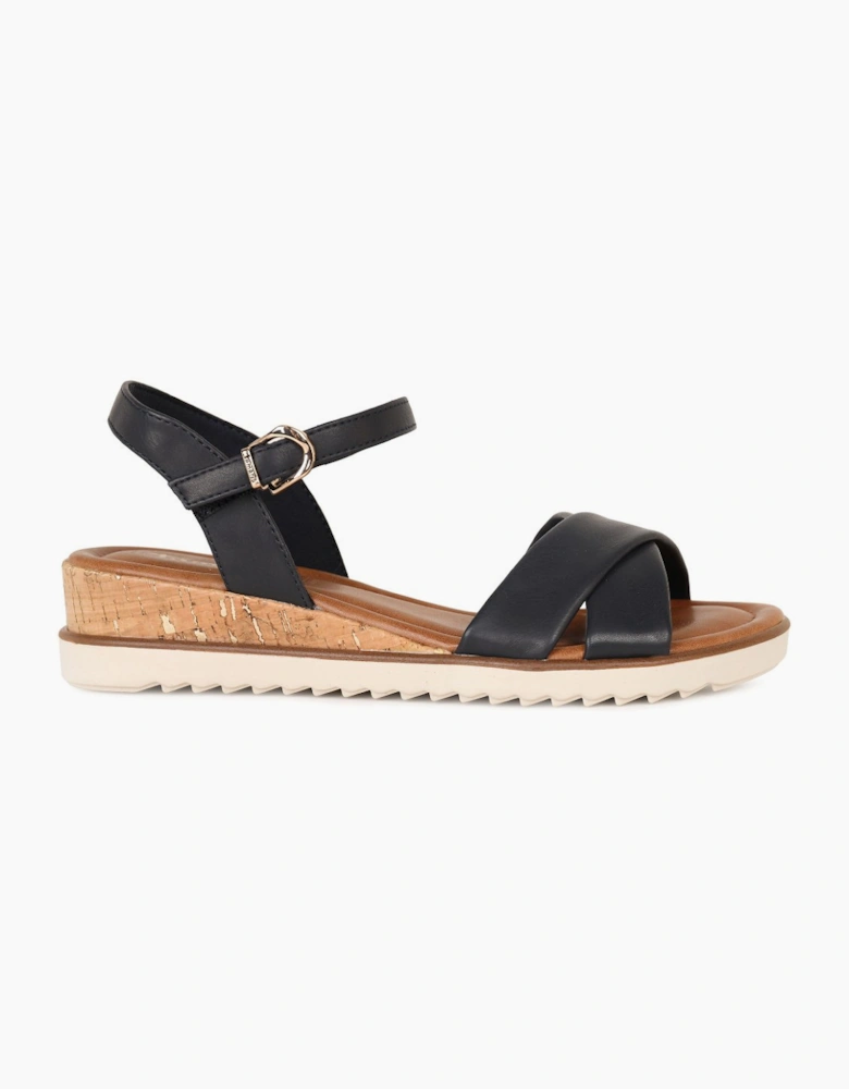 Carnation Womens Low Wedge Sandals