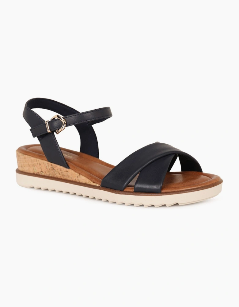Carnation Womens Low Wedge Sandals