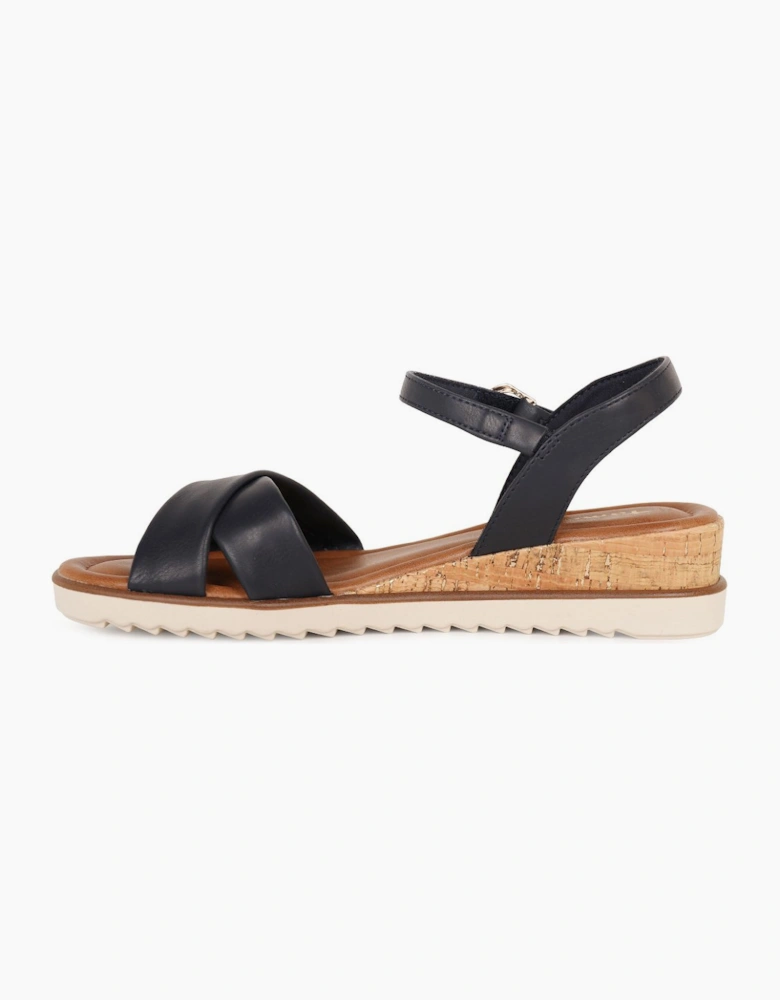 Carnation Womens Low Wedge Sandals