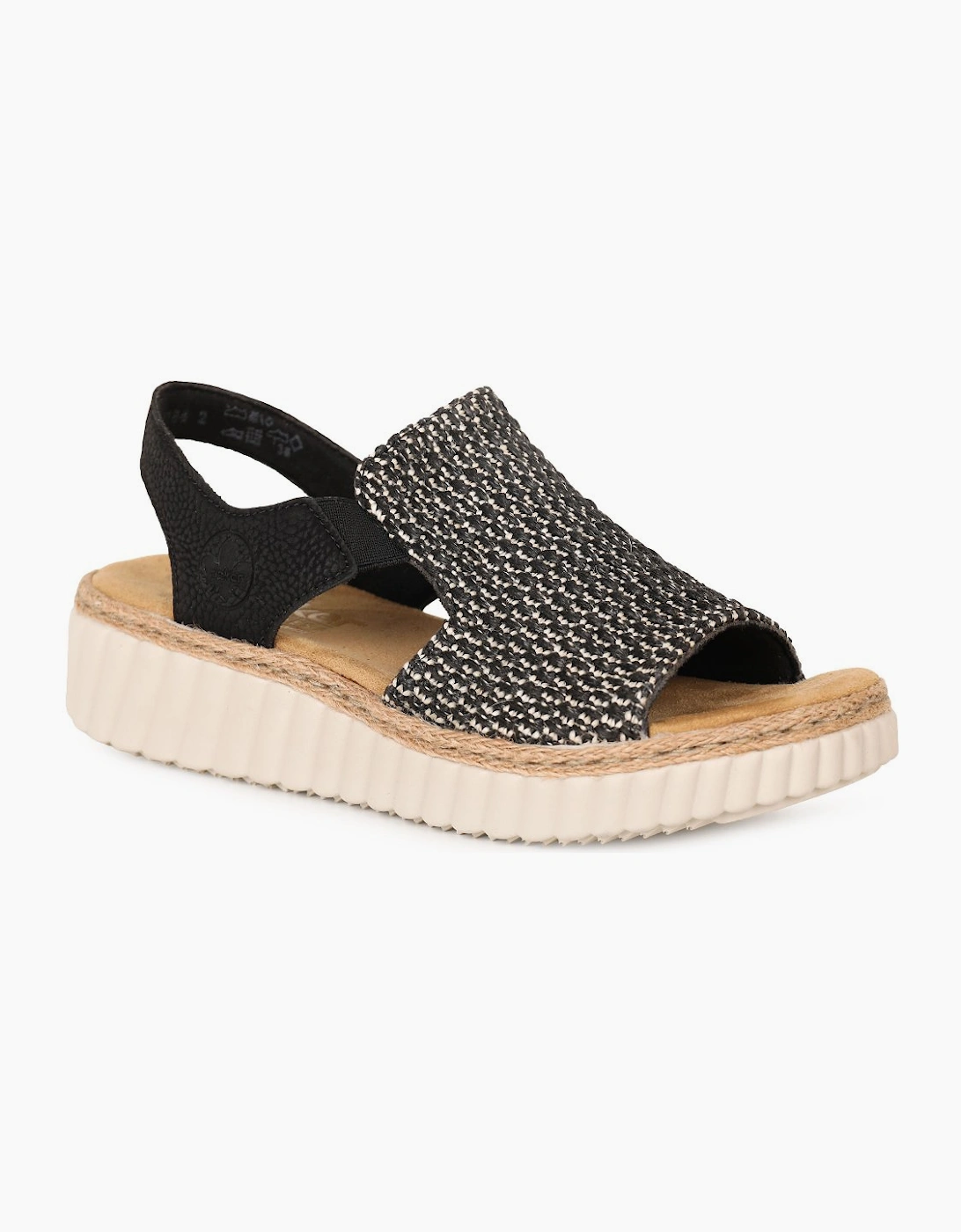 Rieker Women's Black Cuba Sandals  5 Size 5