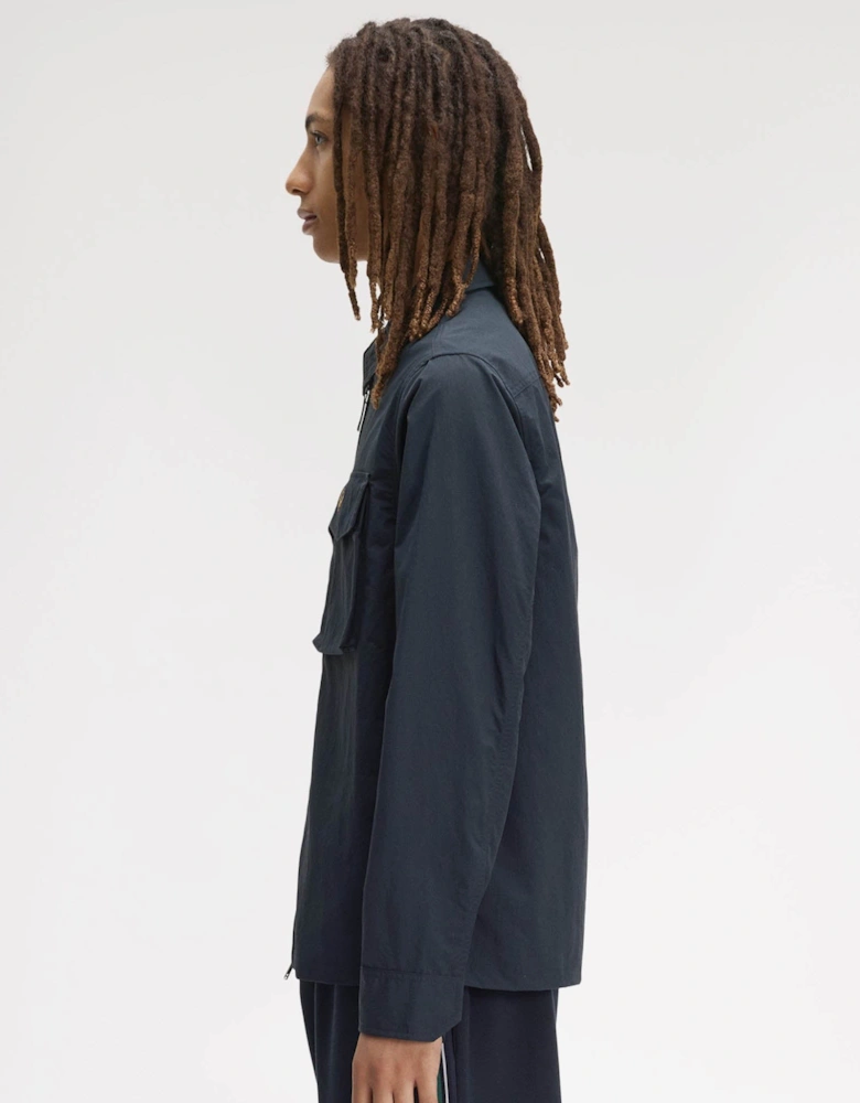 Fred Perry Mens Ripstop Pocket Overshirt - Navy 608