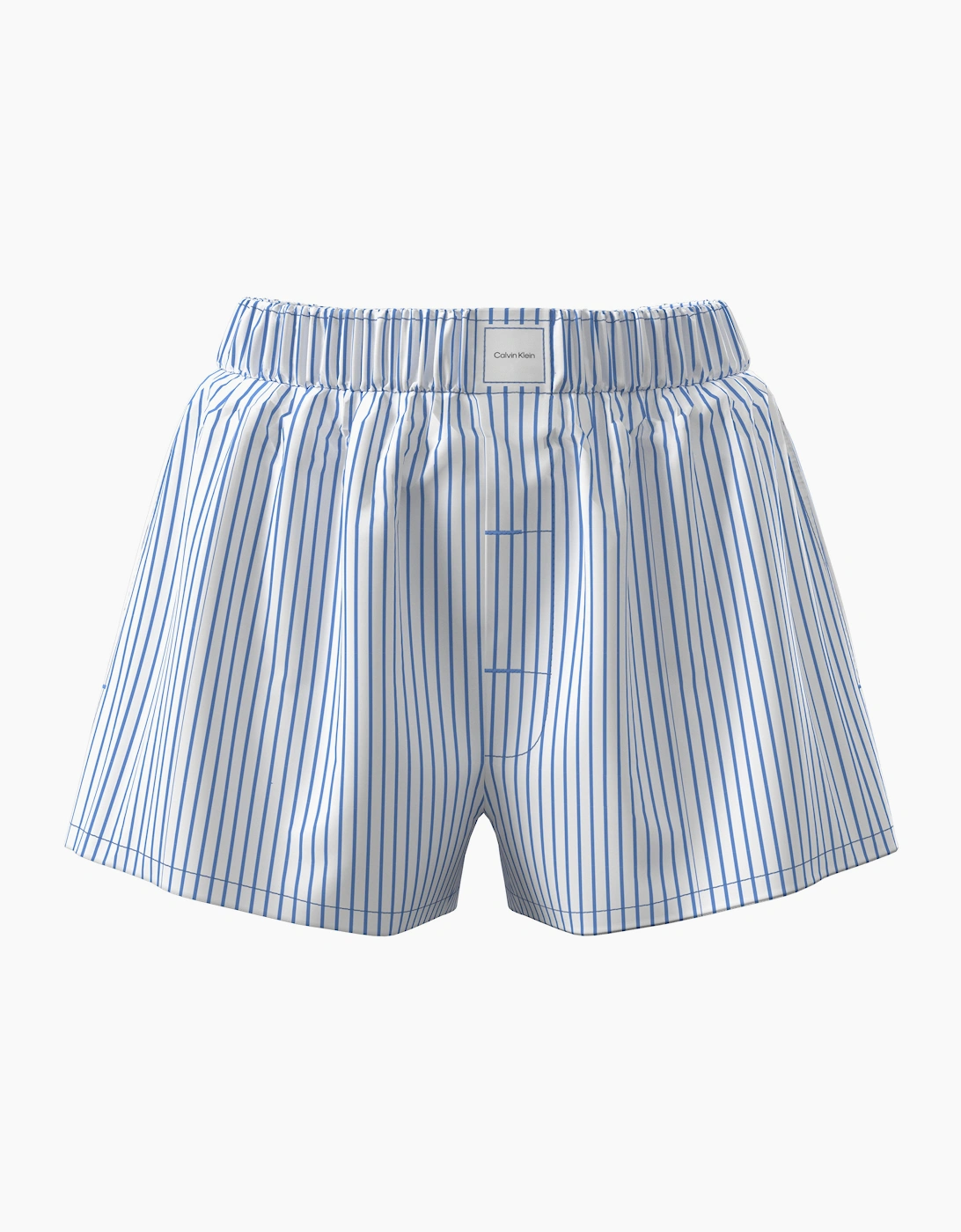 Calvin Klein COVERED WB POPLIN SHORT Womens Pyjama Bottoms Sera Stripe Blue Descent