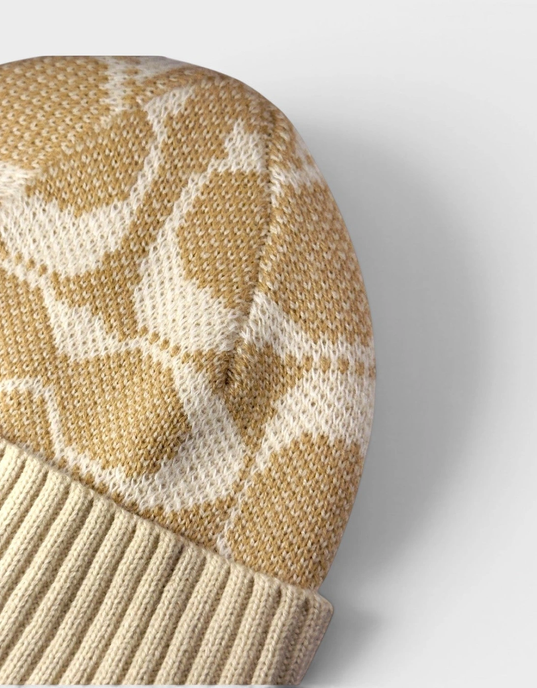 Signature Jumbo Beanie Camel Beige