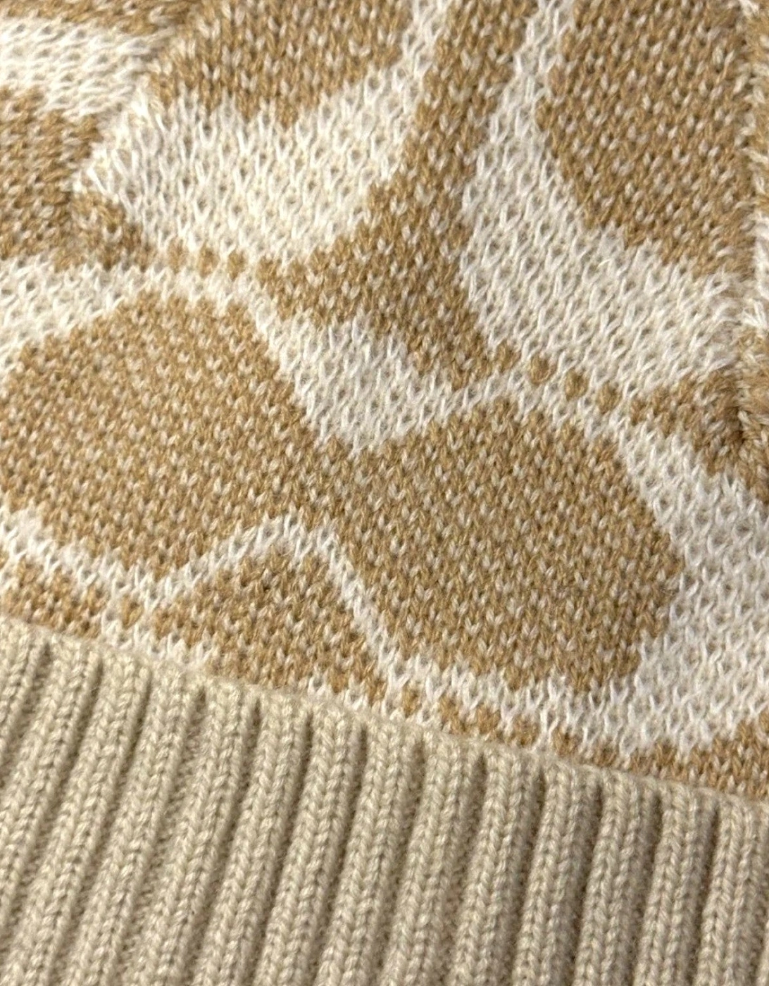 Signature Jumbo Beanie Camel Beige