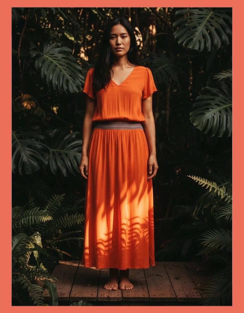 Lulu Summer Dress -Orange