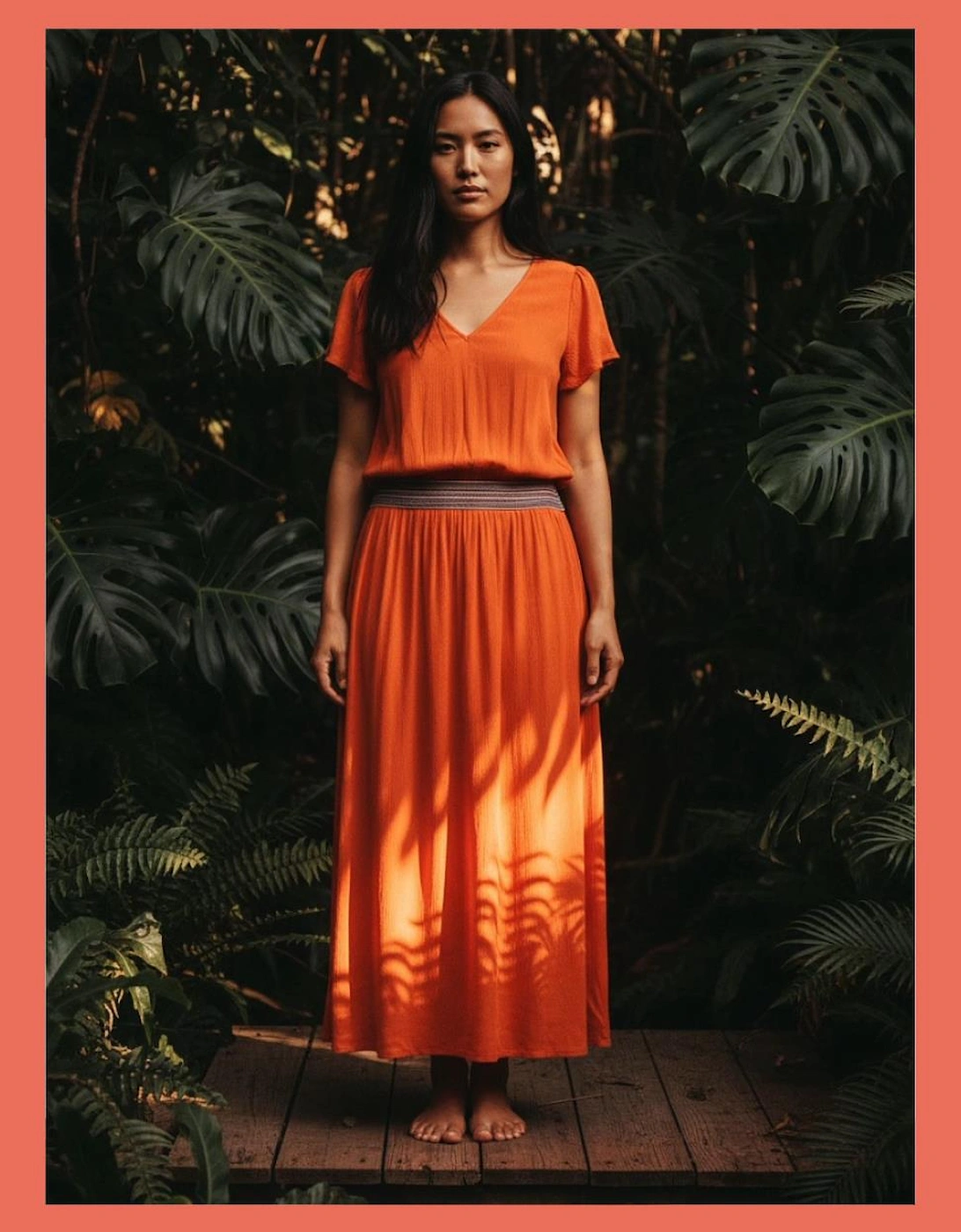 Nooki Design Nooki Design Women's Lulu Summer Dress -Orange