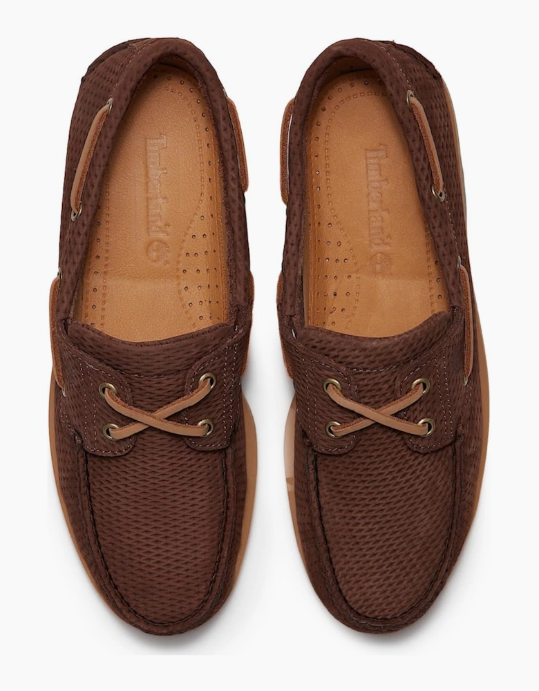 Lake House Classic 2-Eye Boat Shoe Brown