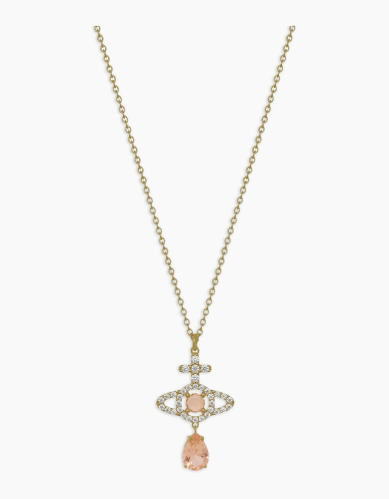 Olympia Cz Drop Pendant Gold