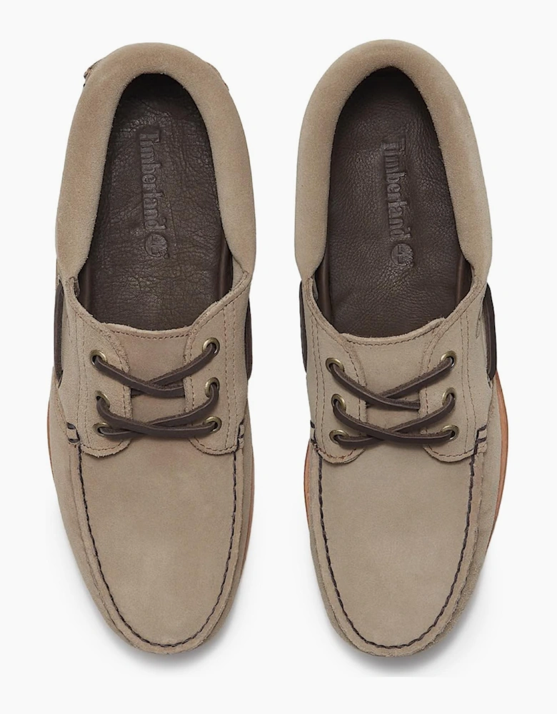 Authentic 3-Eye Lug Boat Shoe Beige