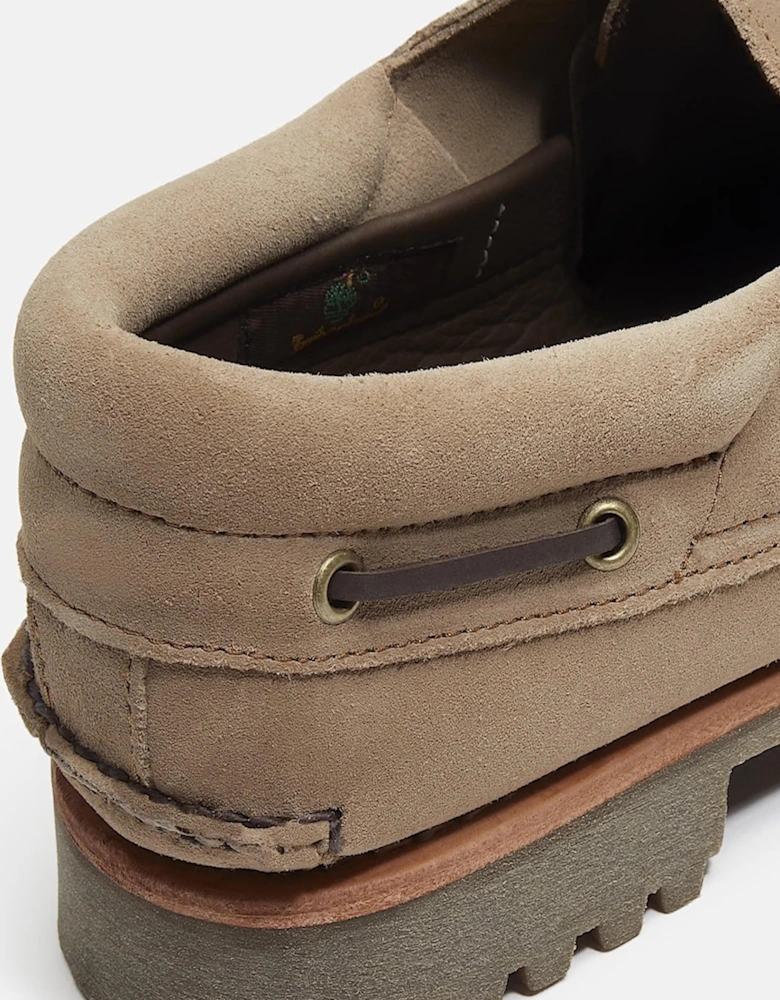 Authentic 3-Eye Lug Boat Shoe Beige