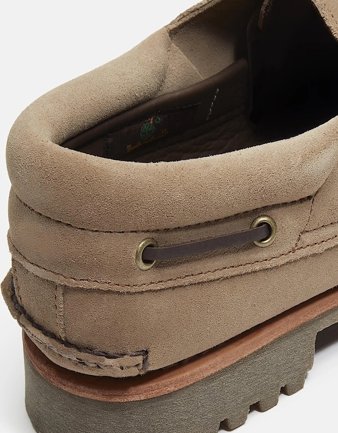 Authentic 3-Eye Lug Boat Shoe Beige