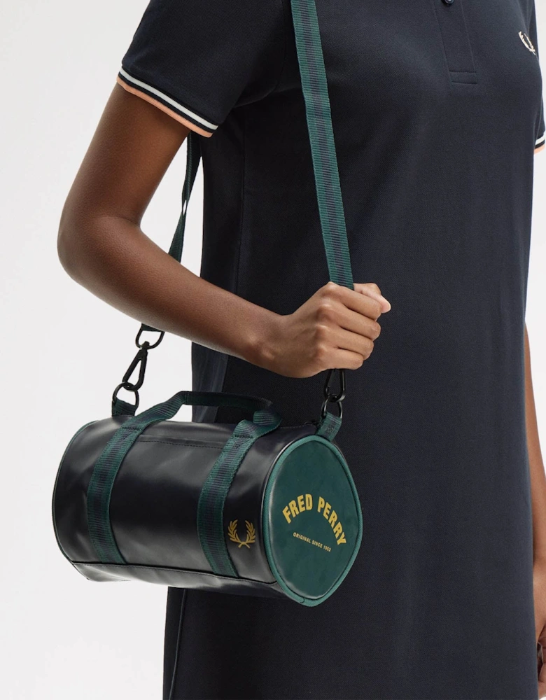 Fred Perry Classic Mini Barrel Bag - Navy/Grassroots 83A