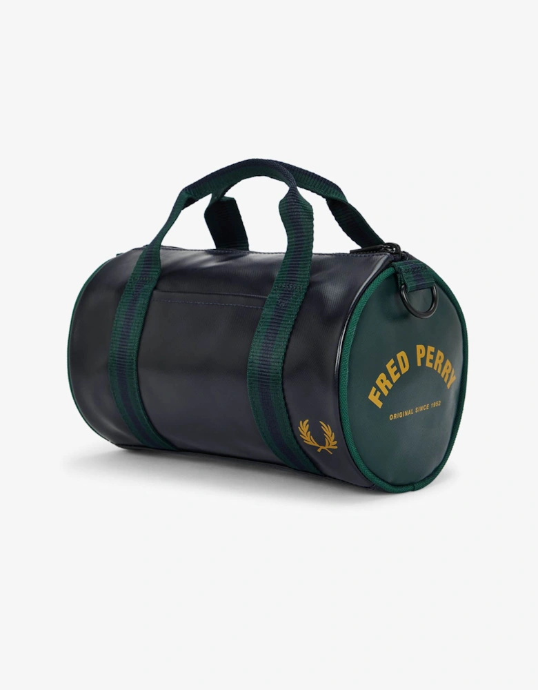 Fred Perry Classic Mini Barrel Bag - Navy/Grassroots 83A