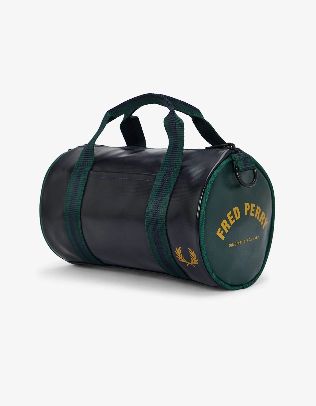 Fred Perry Classic Mini Barrel Bag - Navy/Grassroots 83A