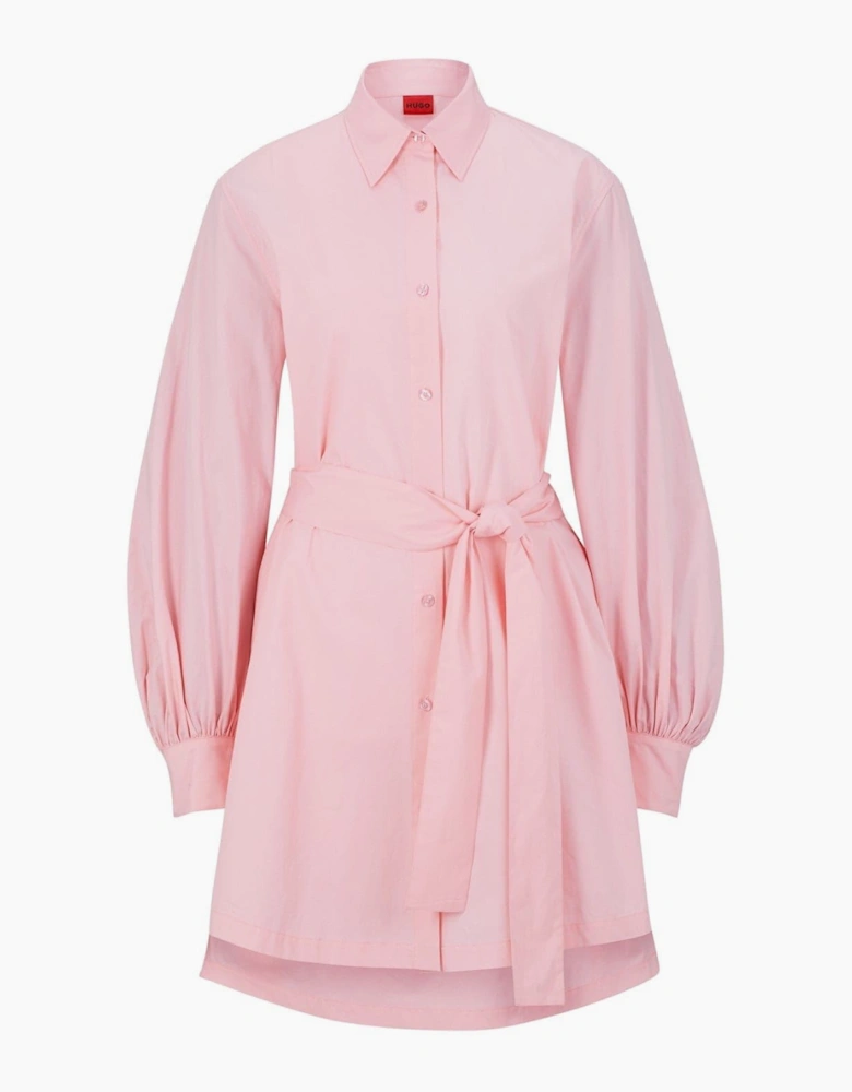 Kaisanna Collared Neck Long Sleeve Mini Dress