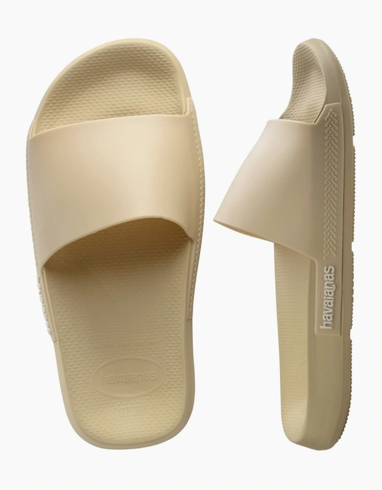 Open Toe Flat Slide Sandals