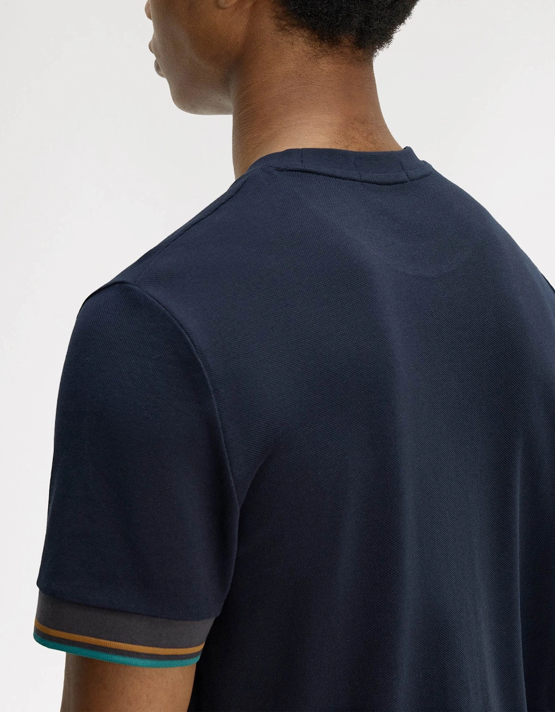 Fred Perry Mens Twin Tipped Cuff T-Shirt - Navy 608
