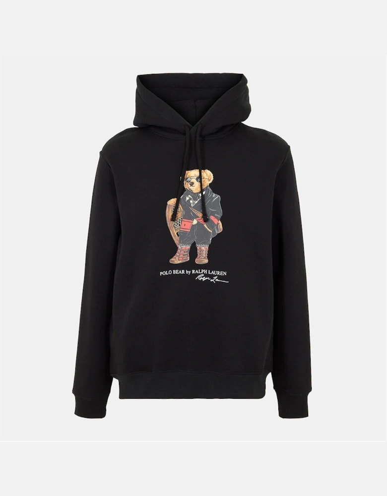 Teddy Bear Print Hooded Neck Long Sleeve Sweatshirt