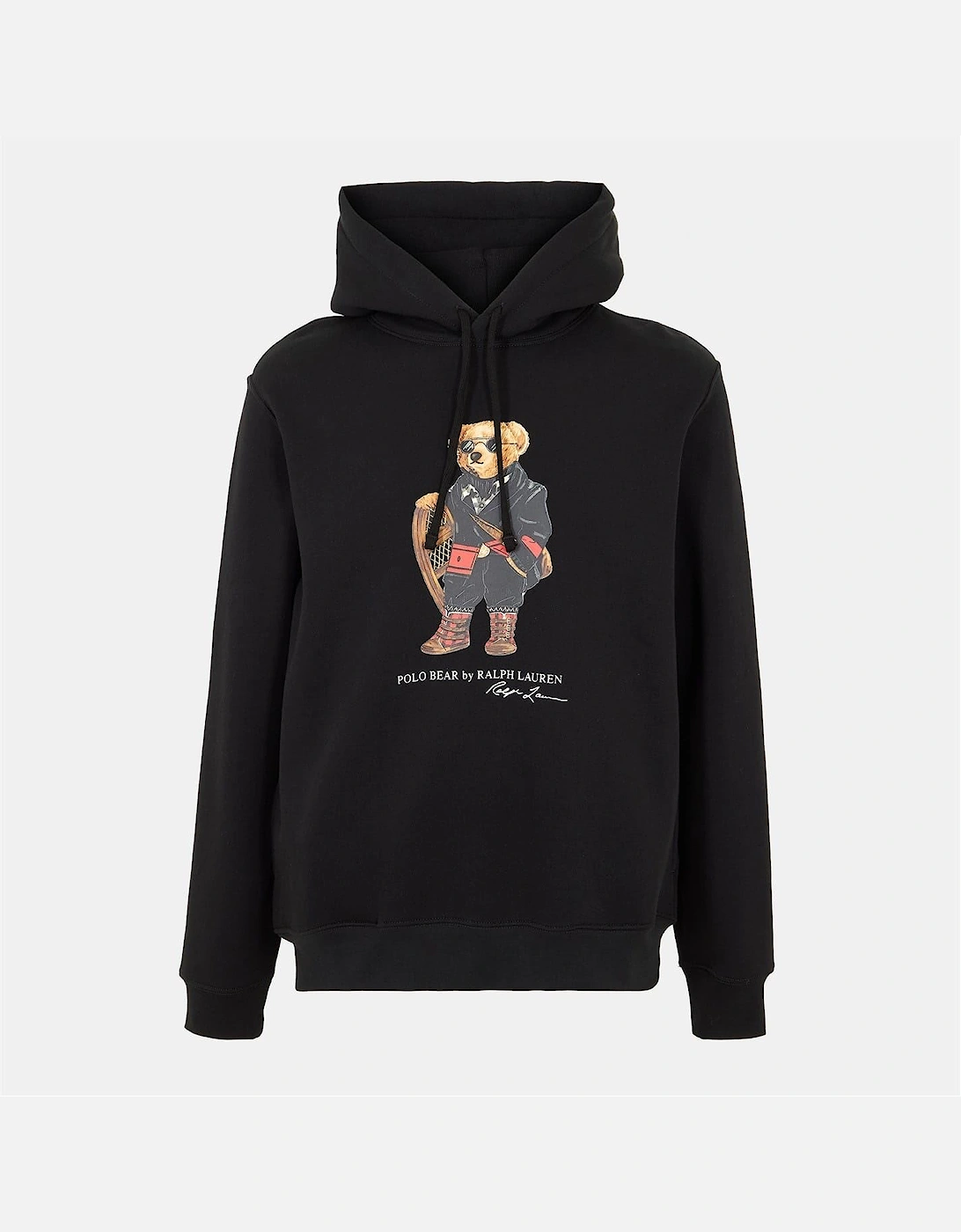 Teddy Bear Print Hooded Neck Long Sleeve Sweatshirt