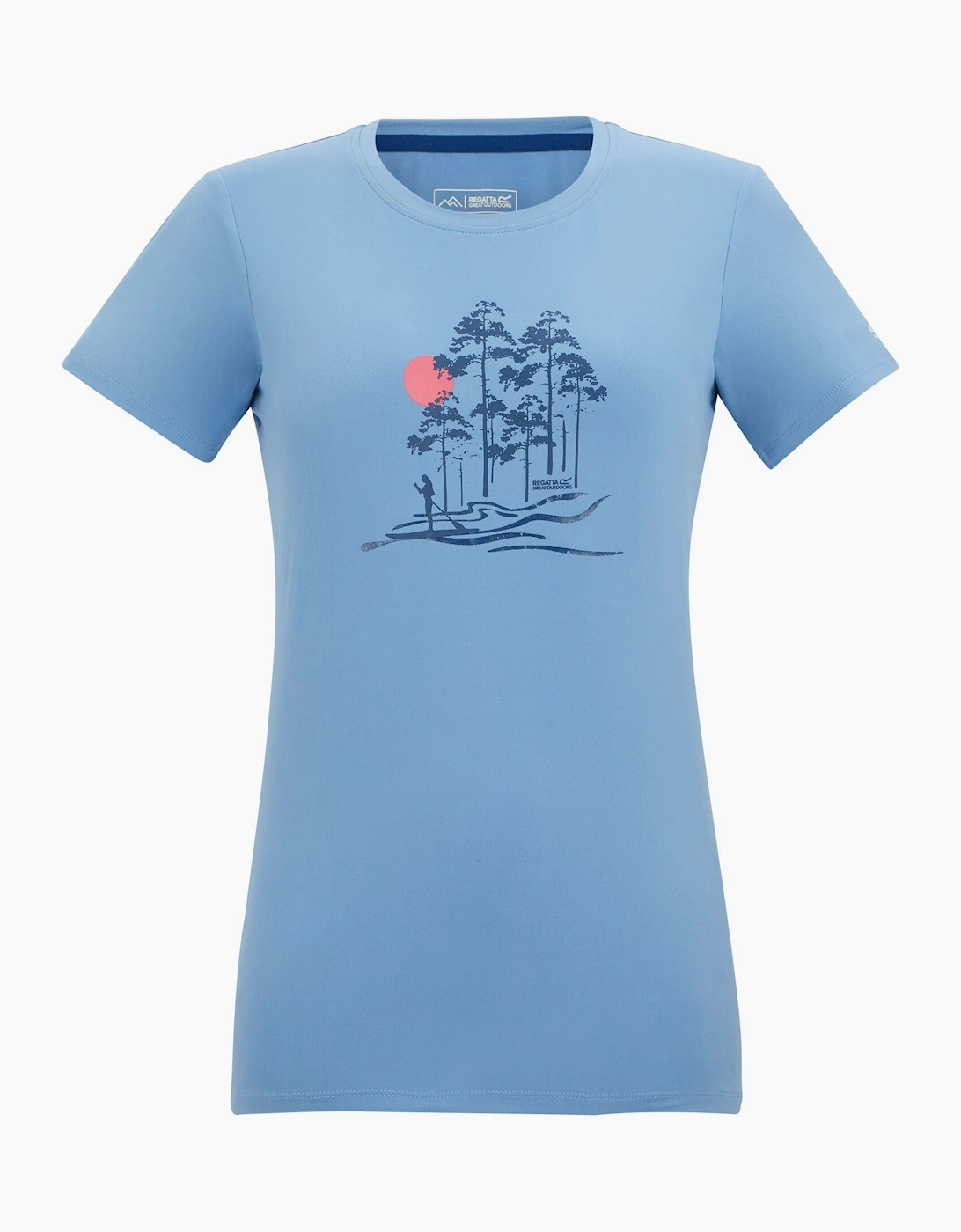 Regatta Women's Blue / Fingal Trees Stretch T-Shirt - Size: 18