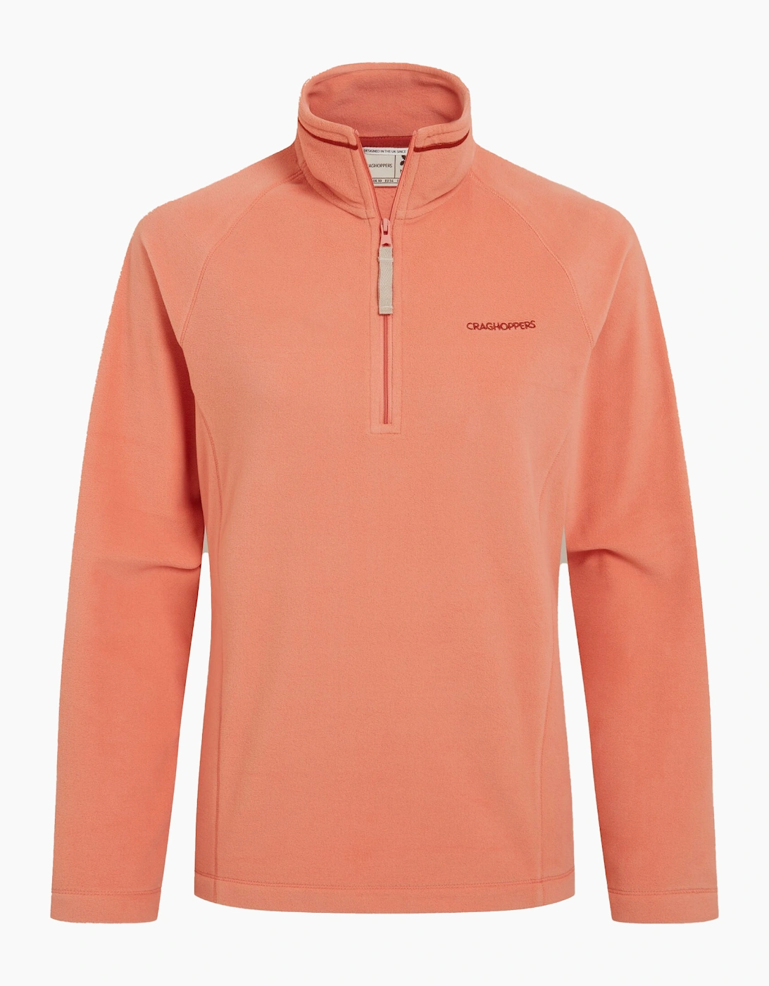 Craghoppers Women's Orange / Nation Trust Miska Half Zip Fleece Top - Size: 22 Uk