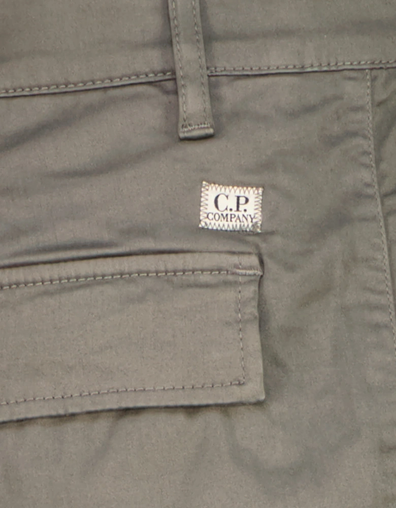 Satin Stretch Lens Cargo Pants