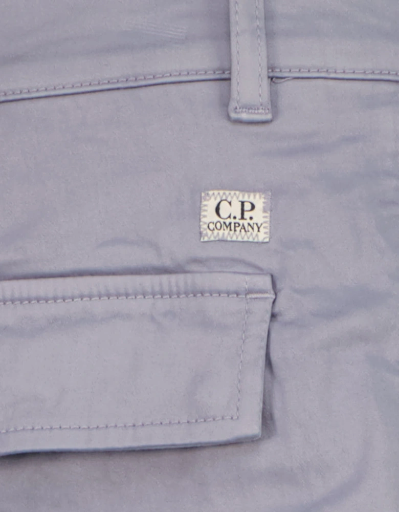 Satin Stretch Lens Cargo Pants