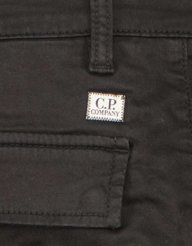 Satin Stretch Lens Cargo Pants